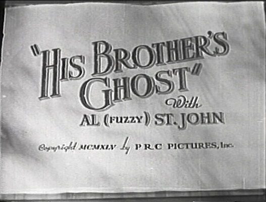 Title screen of His Brother's Ghost