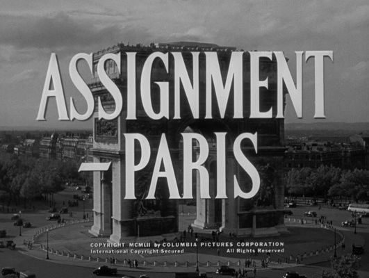 Title screen of Assignment: Paris