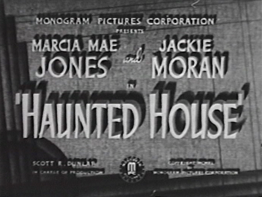 Title screen of Haunted House