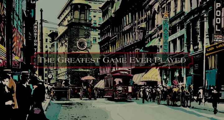 Title screen of The Greatest Game Ever Played