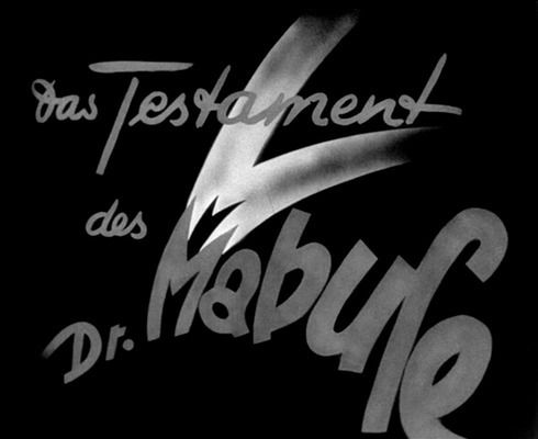 Title screen of Das Testament des Dr. Mabuse