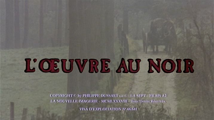 Title screen of L'oeuvre au noir