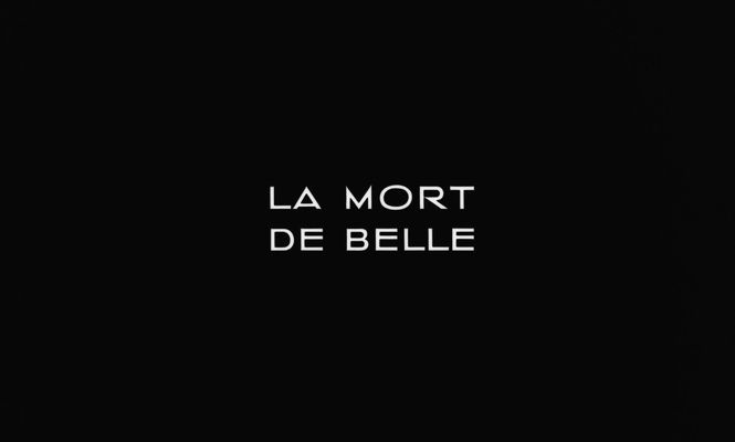 Title screen of La mort de Belle