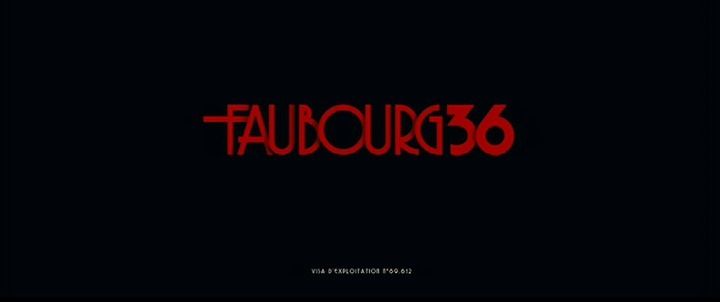Title screen of Faubourg 36