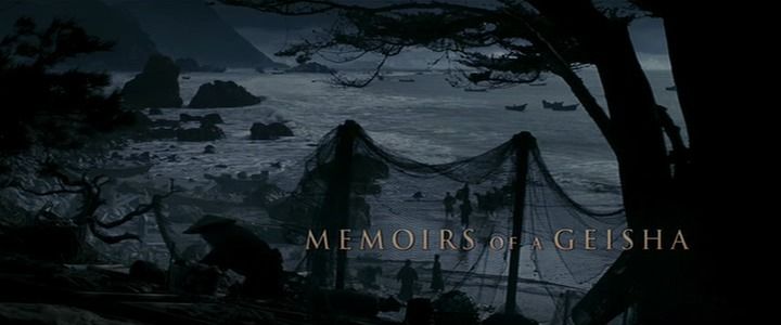 Title screen of Memoirs of a Geisha