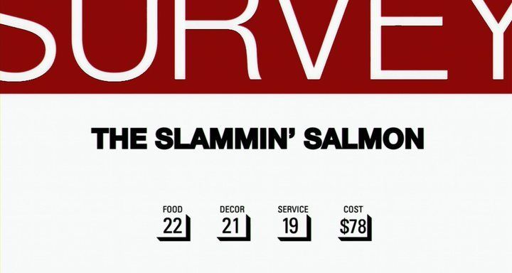 Title screen of The Slammin' Salmon