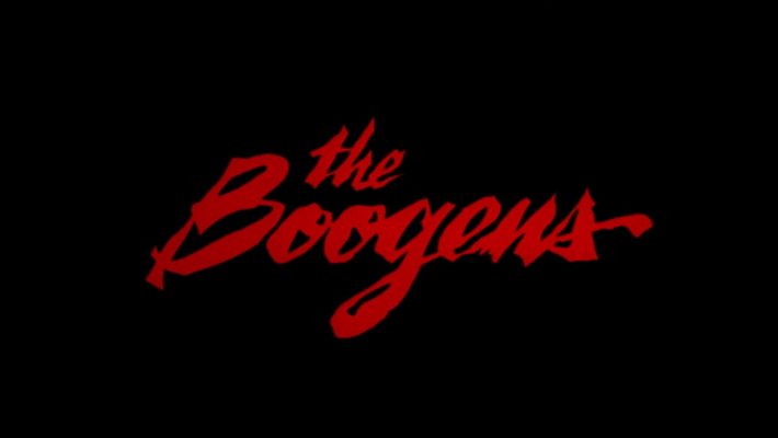Title screen of The Boogens