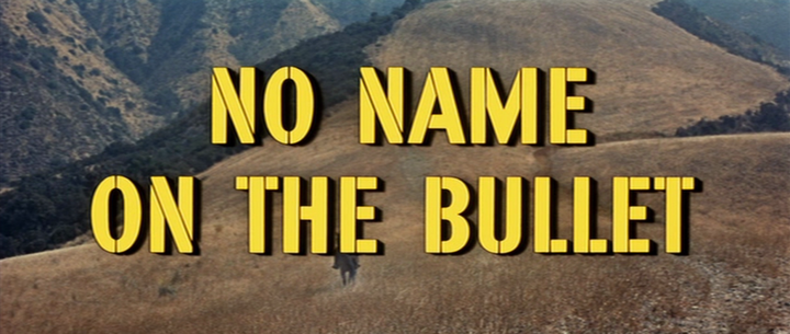 Title screen of No Name on the Bullet