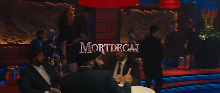Title screen of Mortdecai