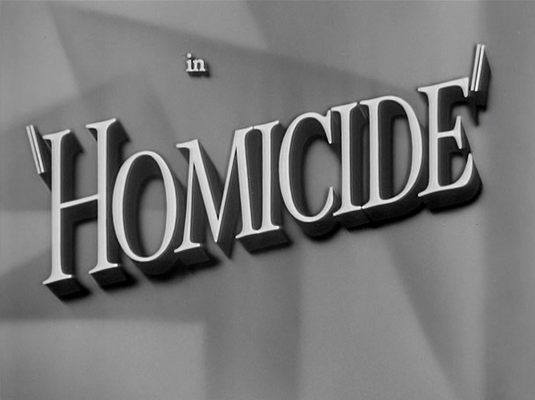 Title screen of Homicide