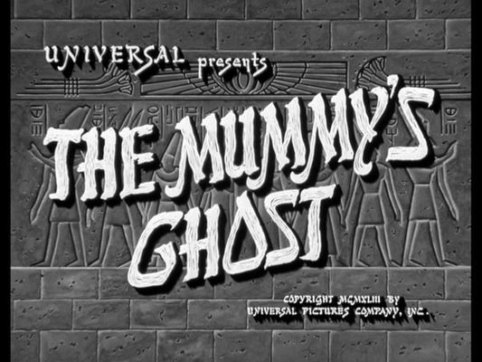 Title screen of The Mummy's Ghost