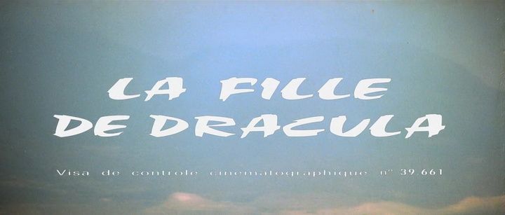 Title screen of La fille de Dracula
