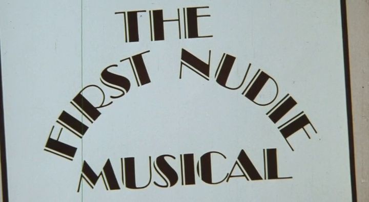 Title screen of The First Nudie Musical