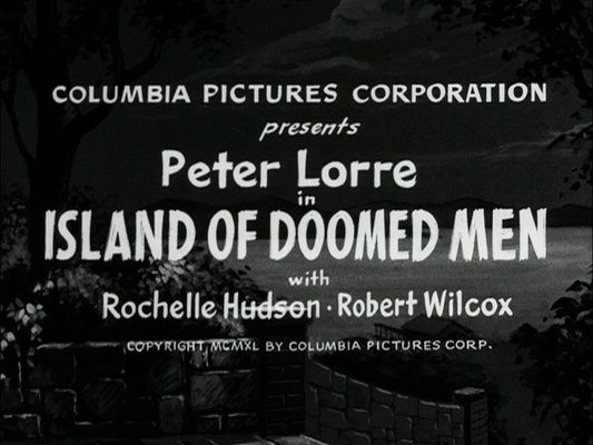 Title screen of Island of Doomed Men