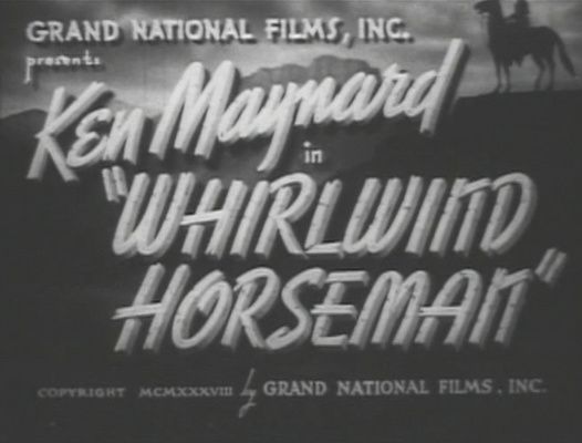 Title screen of Whirlwind Horseman