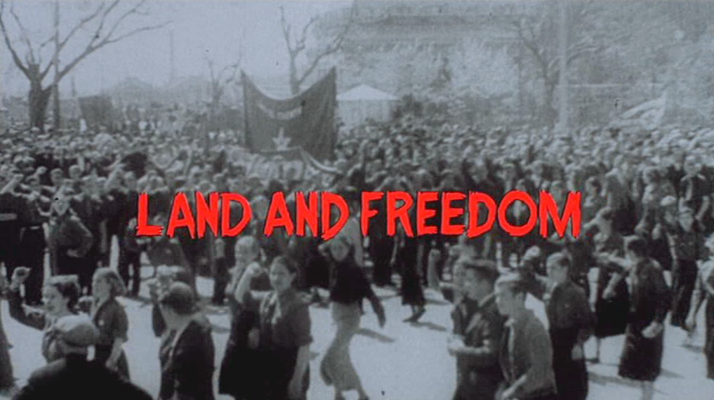 Title screen of Land and Freedom
