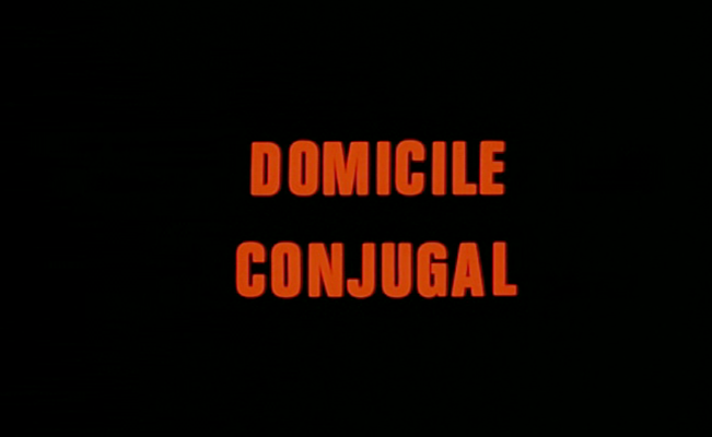 Title screen of Domicile conjugal