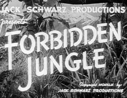 Title screen of Forbidden Jungle