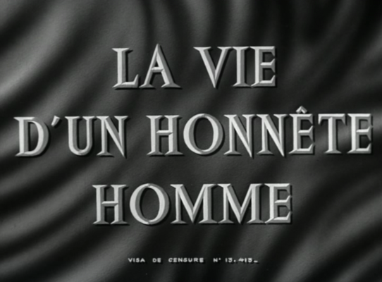 Title screen of La vie d'un honnête homme