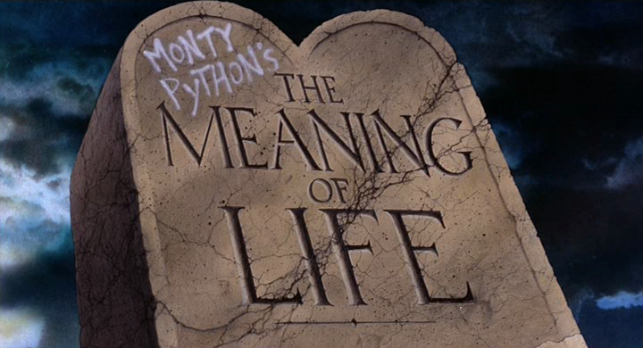 Title screen of The Meaning of Life