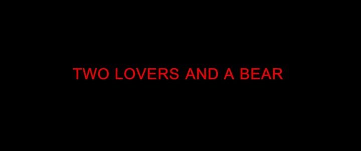 Title screen of Two Lovers and a Bear