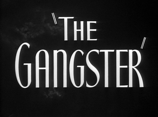 Title screen of The Gangster