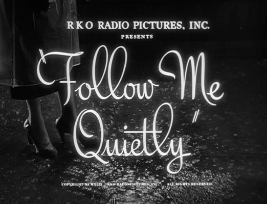 Title screen of Follow Me Quietly