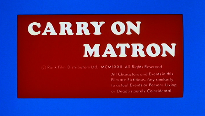 Title screen of Carry on Matron