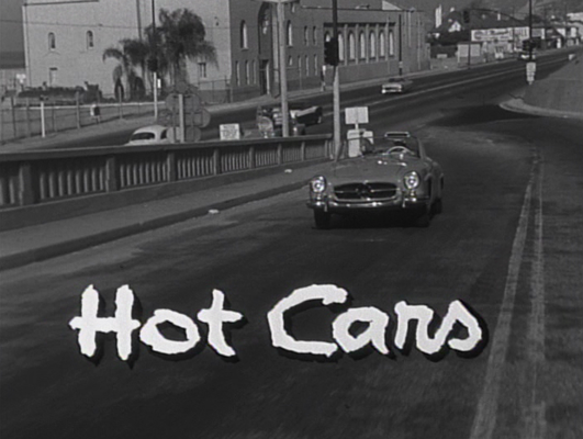Title screen of Hot Cars