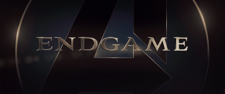 Title screen of Avengers: Endgame