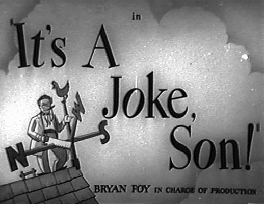 Title screen of It's a Joke, Son!