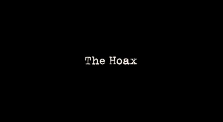 Title screen of The Hoax
