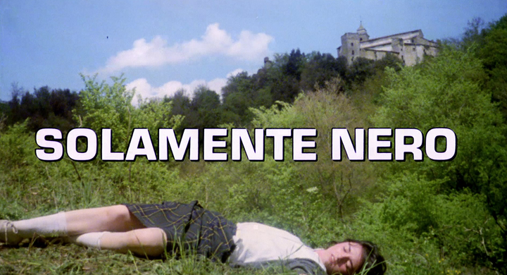 Title screen of Solamente nero