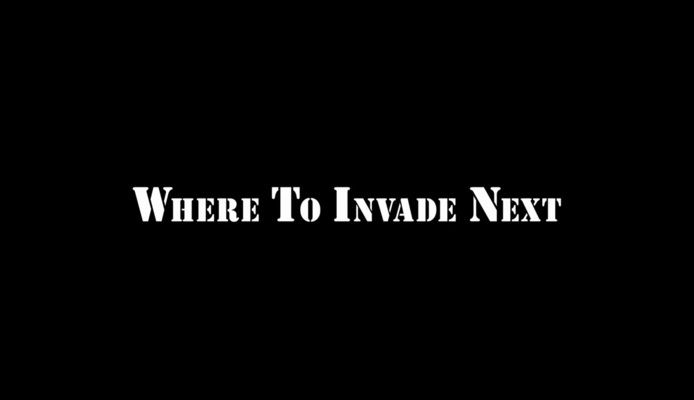 Title screen of Where to Invade Next