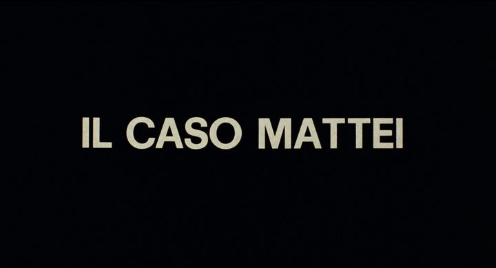 Title screen of Il caso Mattei
