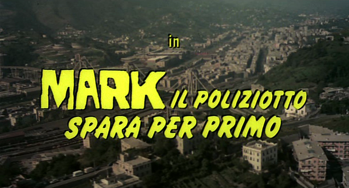 Title screen of Mark il poliziotto spara per primo
