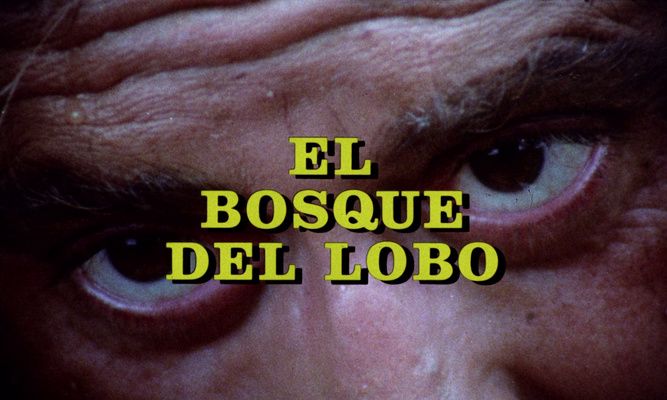 Title screen of El bosque del lobo