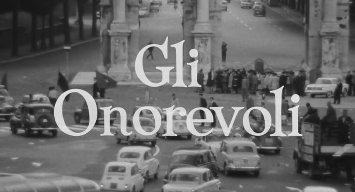 Title screen of Gli onorevoli