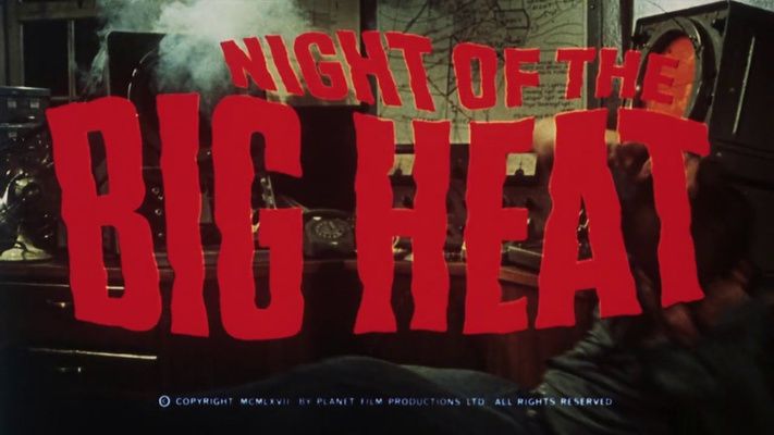 Title screen of Night of the Big Heat