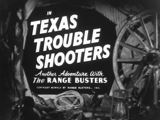 Title screen of Texas Trouble Shooters