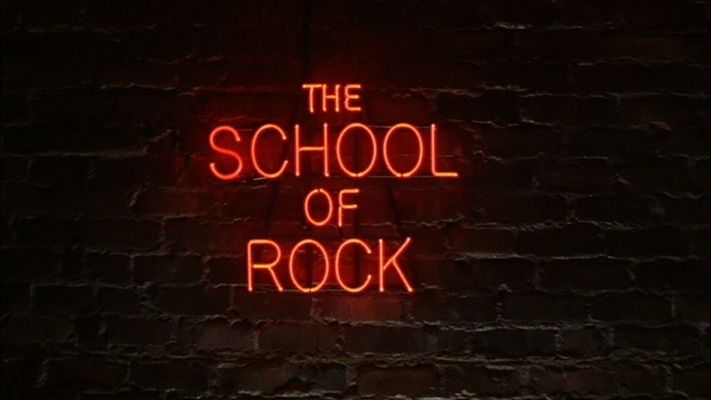 Title screen of The School of Rock