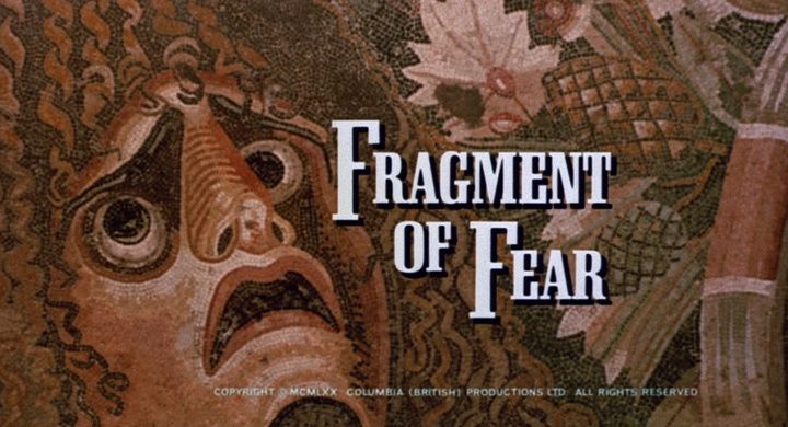Title screen of Fragment of Fear