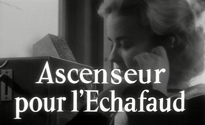 Title screen of Ascenseur pour l'échafaud
