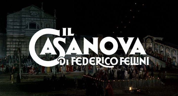 Title screen of Il Casanova di Federico Fellini