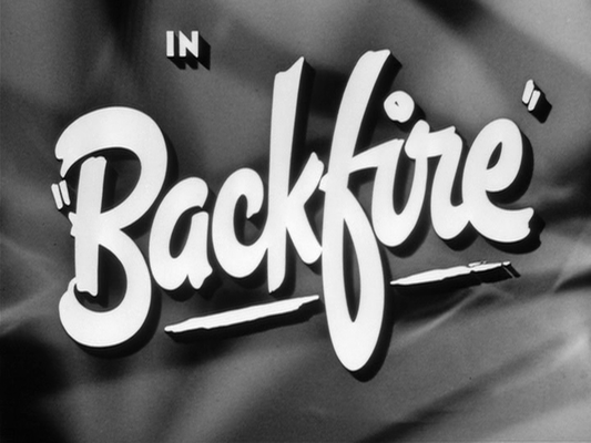 Title screen of Backfire