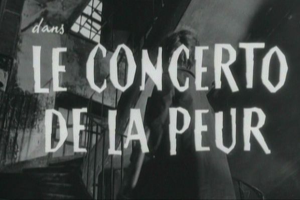 Title screen of Le concerto de la peur