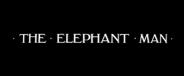 Title screen of The Elephant Man