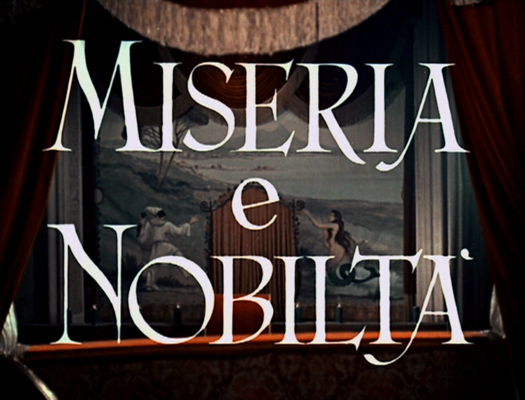 Title screen of Miseria e nobiltà