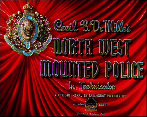 Title screen of North West Mounted Police