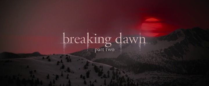 Title screen of The Twilight Saga: Breaking Dawn - Part 2